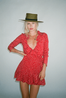 Realisation Par The Alexandra Mini Dress Red Star Size 6 for rent on The Volte - image 4