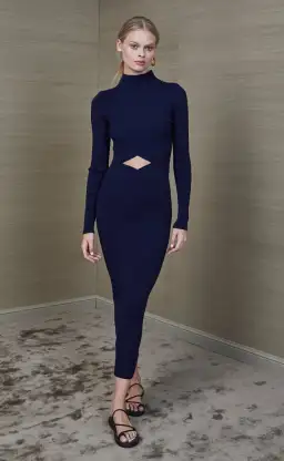 Bec & Bridge Adele Lillian Midnight Dress Blue Size 10 