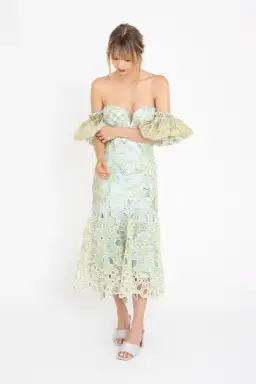 Acler Holland Dress Green Size 6 for rent on The Volte - image 4