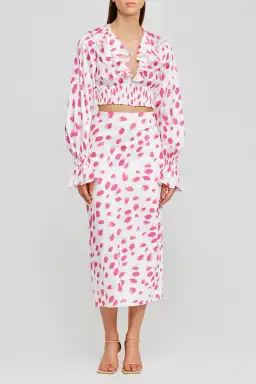 Significant Other Penny Skirt and Coco Top Set in Rose Petal Print Size 6 for rent on The Volte - image 1