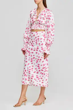 Significant Other Penny Skirt and Coco Top Set in Rose Petal Print Size 6 for rent on The Volte - image 2