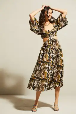 Kinga Csilla Rec Club Marble Lizzie Dress Print Size 6 for rent on The Volte - image 2