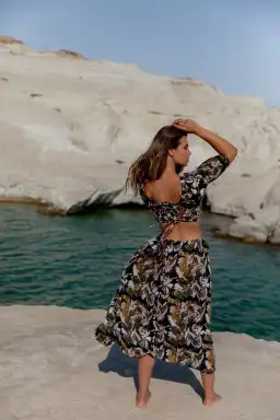 Kinga Csilla Rec Club Marble Lizzie Dress Print Size 6 for rent on The Volte - image 3