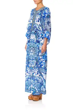Camilla Split Pocket Dress Eternity's Empire Blue Size L for rent on The Volte - image 2