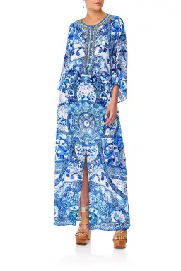 Camilla Split Pocket Dress Eternity's Empire Blue Size L for rent on The Volte - image 1