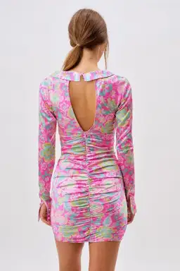 For Love and Lemons Julien Mini Dress Pink Size 10 for rent on The Volte - image 2