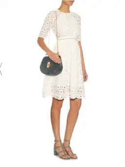 Zimmermann White Rosa Broderie Day Dress White/Ivory Size 12 for rent on The Volte - image 2