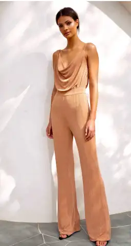 Misha Collection Moray Jumpsuit Desert Rose Size 4