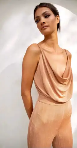 Misha Collection Moray Jumpsuit Desert Rose Size 4