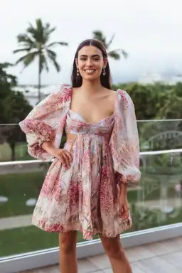 Zimmermann Botanica Bralette Mini Dress Print