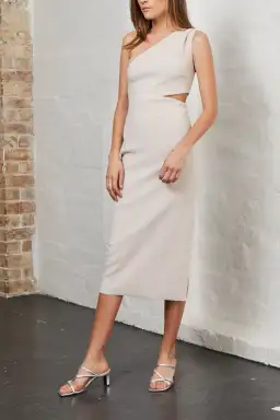 Bec and Bridge Alessandra Assym Dress in Nude Size 8 for rent on The Volte - image 5