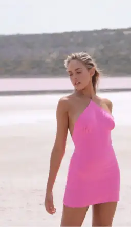 Natalie Rolt Poppy Mini Dress Pink Size 12 for rent on The Volte - image 1