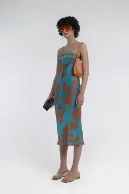 Arthur Bias Ring Dress Hawaii Print Size 8 for rent on The Volte - image 2