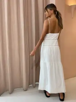 Sir the Label Maja Midi Dress White Size 6 for rent on The Volte - image 4