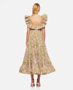 Zimmermann Lovestruck Pleated Gown Floral Size 1 / Au 10 for rent on The Volte - image 2