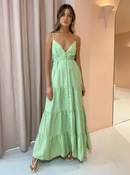 Hansen & Gretel Roberta Dress Melon  Green