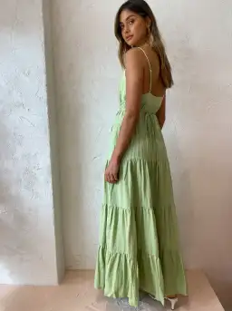 Hansen & Gretel Roberta Dress Melon  Green