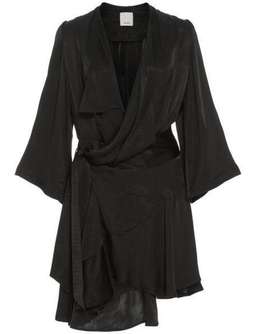 Acler Swindon Wrap Dress Black Size 10 for rent on The Volte - image 3