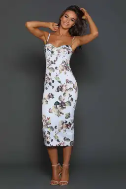 Elle Zeitoune Alannah Vintage Floral Dress Print Size 10