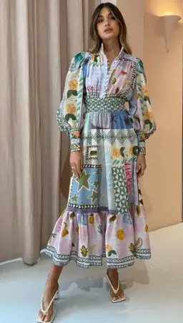 Alemais Emma Gale Shirt Dress Print Size 8