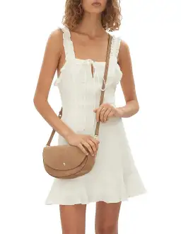 Hansen and Gretel Saint Dress White Linen Mini Dress Size 8 for rent on The Volte - image 3