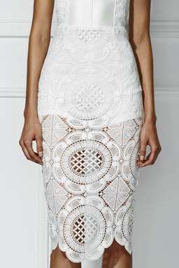 MISHA Flora Crotchet Dress White Size 10/M for rent on The Volte - image 3