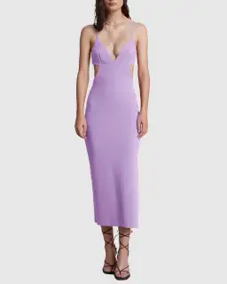 Bec & Bridge Ella Midi Dress Purple Size 10