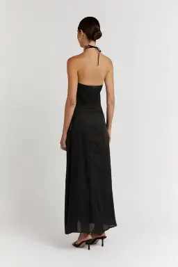 Dissh Flow Halter Midi Dress Black Size 8  for rent on The Volte - image 3