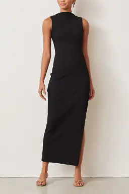 Bec and Bridge Noir Et Blanc Midi Dress Black Size 12
