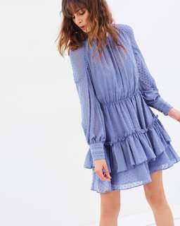 Talulah Sweet Allure Long Sleeve Mini Dress Purple Size 6 for rent on The Volte - image 4