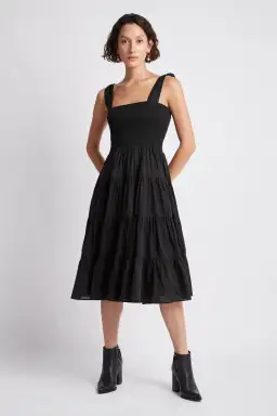 Aje Lagoon Dress Black Size 8 for rent on The Volte - image 1