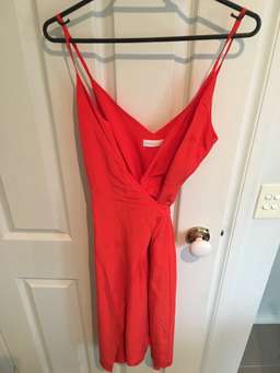 Kookai Wrap Dress - Blood Orange  for rent on The Volte - image 2