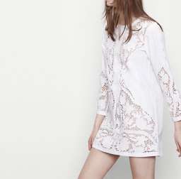 Maje Regane Embroidered Mini Dress White Size 6 for rent on The Volte - image 2