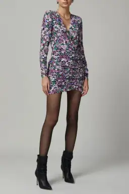 Bec & Bridge Anais Wrap Mini Dress Print Size 8 for rent on The Volte - image 1