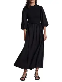 Bec & Bridge Willow Canyon Midi Dress Black