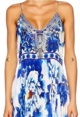 Camilla Ring of Roses Pleated Slip Dress Print Size 8 for rent on The Volte - image 5