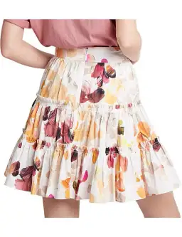 Aje Dassia Mini Skirt in Wallpaper Floral Print