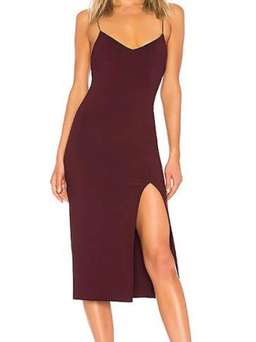 Bec and Bridge Cindy Midi Dress Wine Size 8