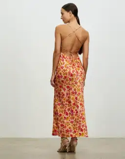 Lover Ophelia Silk Maxi Dress Print Size 8 for rent on The Volte - image 2