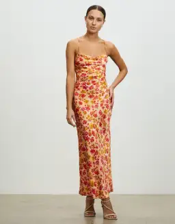 Lover Ophelia Silk Maxi Dress Print Size 8 for rent on The Volte - image 1