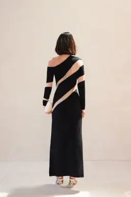 Cult Gaia Nessa Knit Dress Black Size 8 for rent on The Volte - image 4