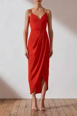 Shona Joy Core Cocktail Dress Red Size 10 for rent on The Volte - image 3