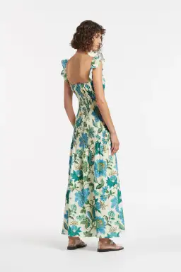 Sir the Label Alexandre Ruched Midi Dress Print Size 6 for rent on The Volte - image 2