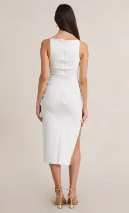 Bec & Bridge Be Mine Tuck Dress White