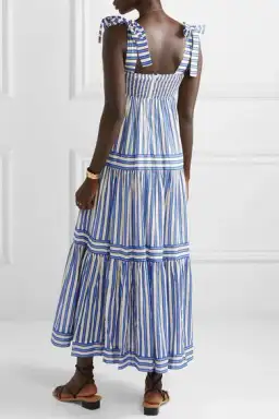 Zimmermann Striped Tiered Maxi Dress Stripe Size 6