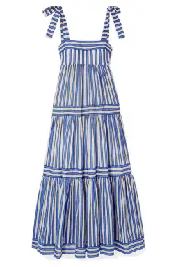 Zimmermann Striped Tiered Maxi Dress Stripe Size 6