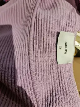 Sheike Bonnie Knit Midi Dress Lilac Purple Size 6