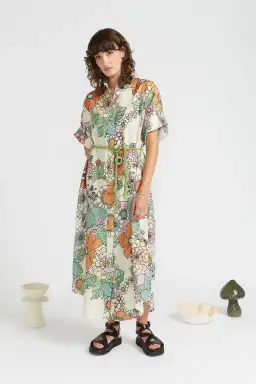 Alemais Farrah Shirtdress Print Size 6 for rent on The Volte - image 1