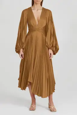 Acler Palms Dress Brown Size 10 for rent on The Volte - image 1