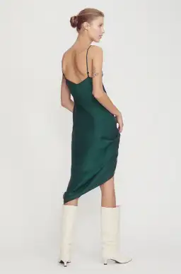 Silk Laundry 90s Slip Dress Green Size 8 for rent on The Volte - image 2
